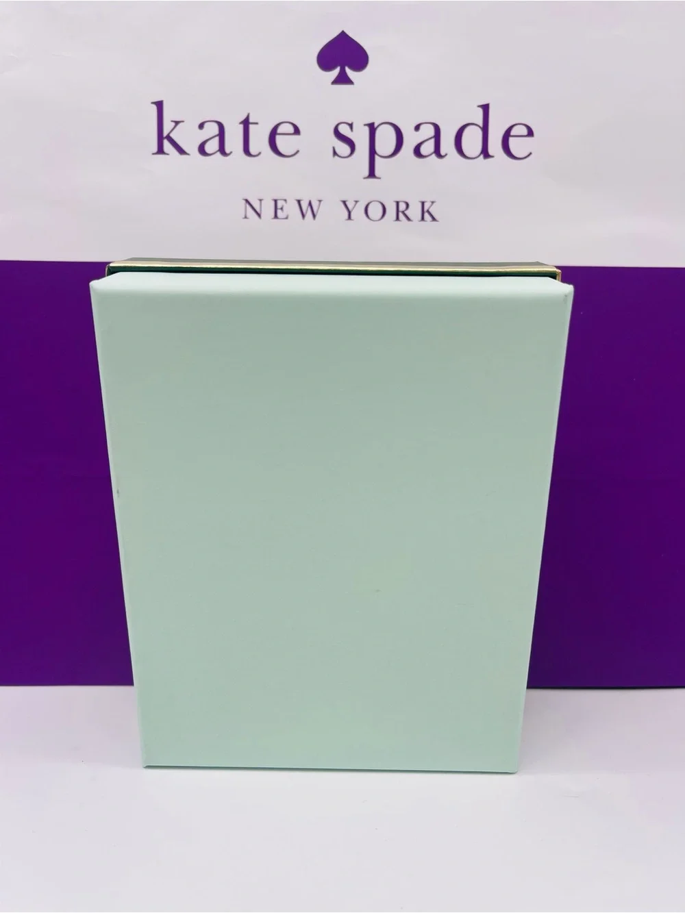 kate spade Green Box with Pink Label New